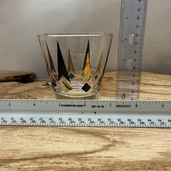 Vintage - Anchor Hocking - Golden Peaks - Whiskey - Old Fashion - Low Ball Glass - Picture 6 of 6